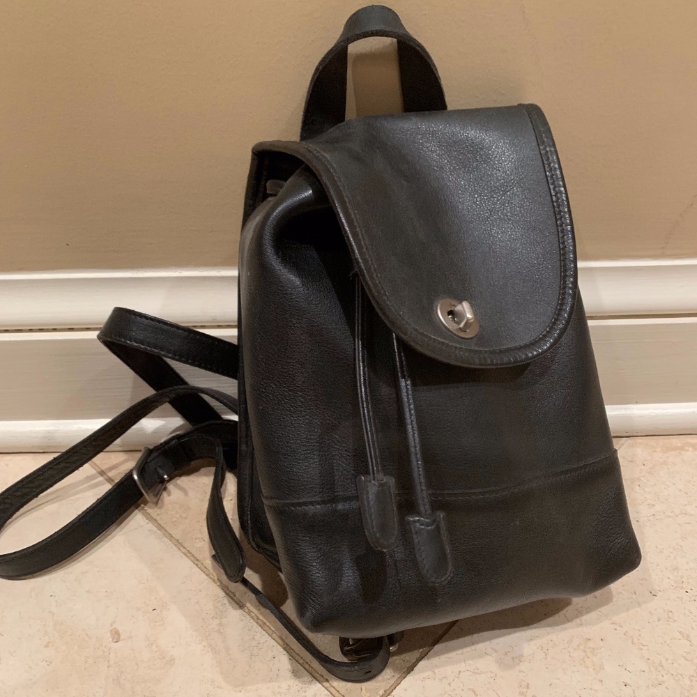 Coach Leather Backpack, Small